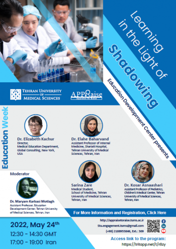 International specialized webinar entitled: "Learning in the light of Shadowing"