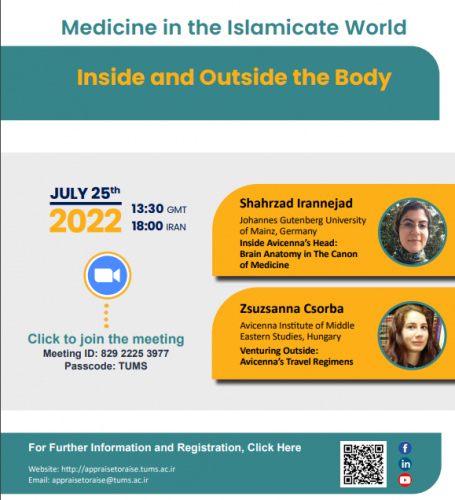 " Medicine in the Islamicate world: Inside and Outside the body"