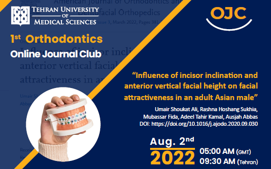 the first meeting of online journal club of specialized orthodontic program